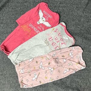 Baby girl Harry Potter themed Sleep Sacks - Bundle of 3